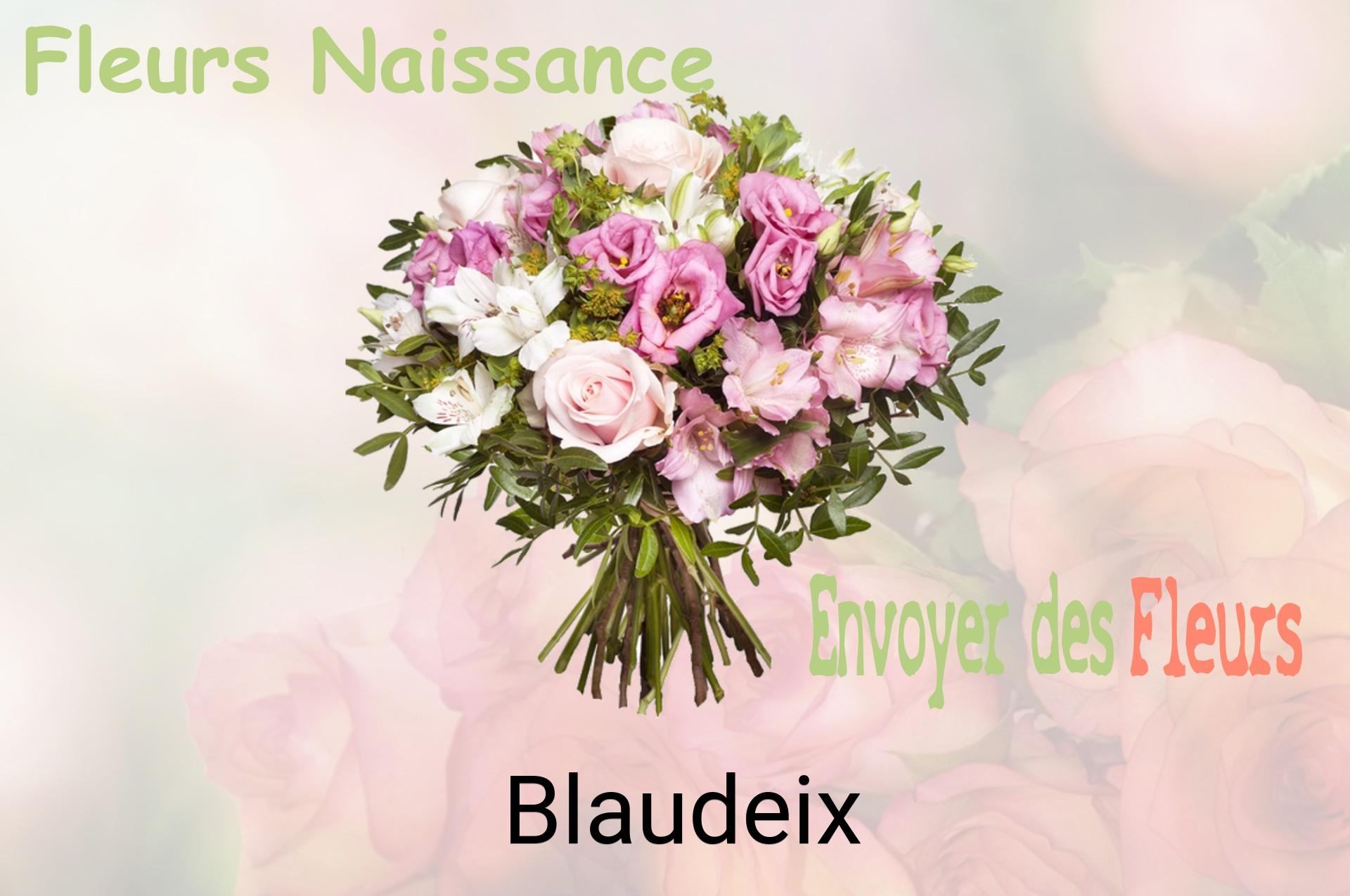 Bouquet de fleurs de naissance livré à Blaudeix